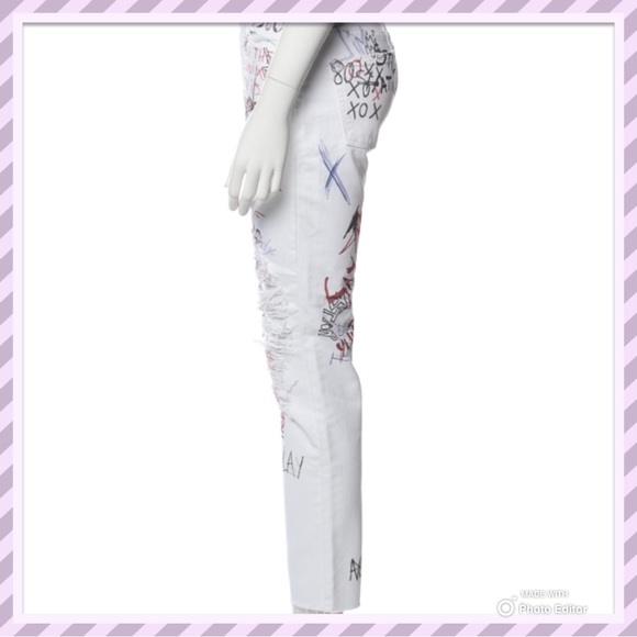 IRO Garcon Slim High Rise Jeans in Mary Graffiti - Picture 3 of 6